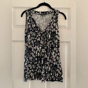 Express black & white tank top Size Small
